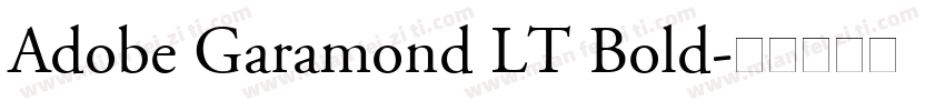 Adobe Garamond LT Bold字体转换